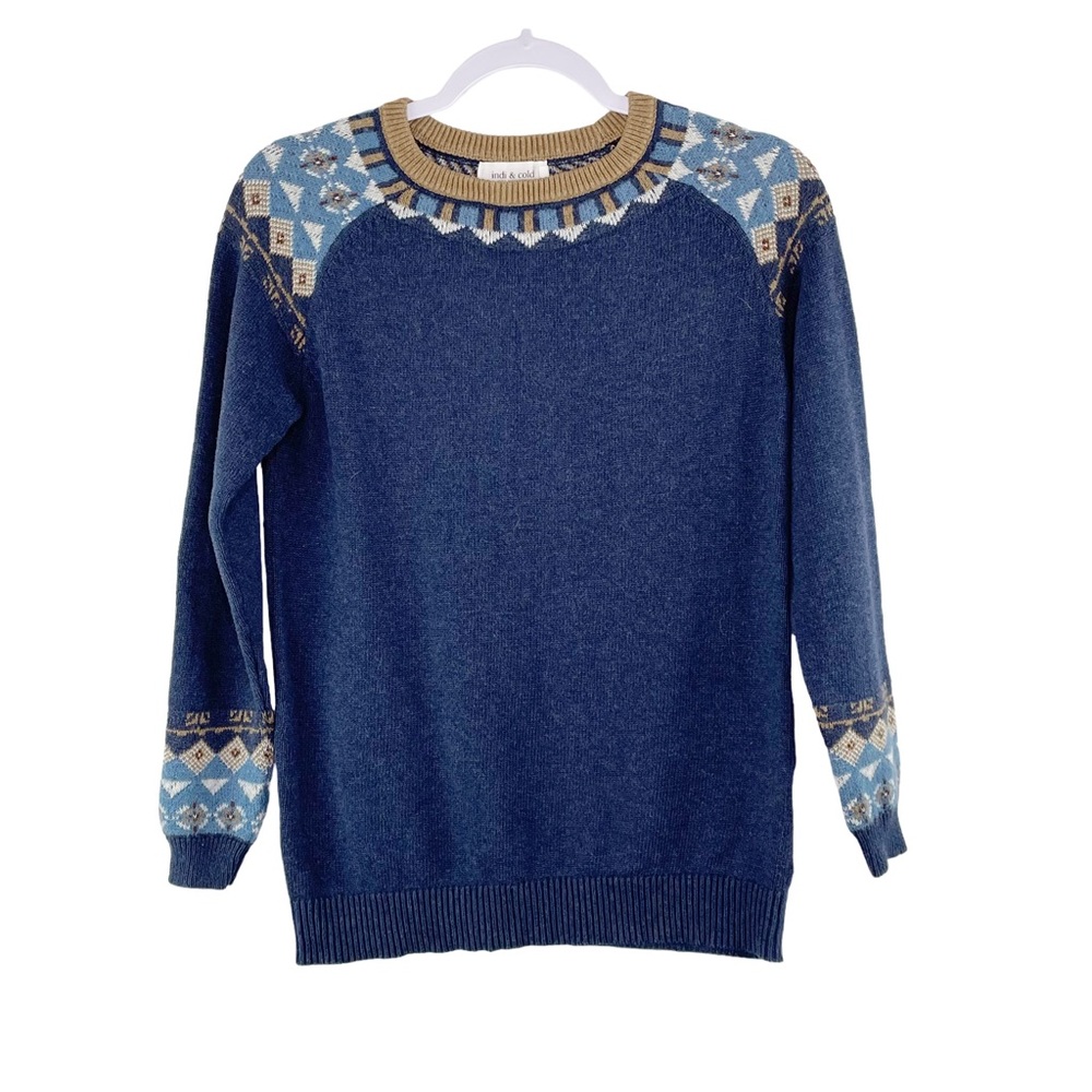 Indi and Cold Fair Isle Sweater Size S